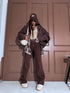 WIDE LEG džinsa bikses "RELATIONSHIP 9215-26"- CHOCO